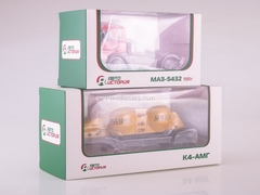 MAZ-5432 (red) and semitrailer K4-AMG 1:43 AutoHistory