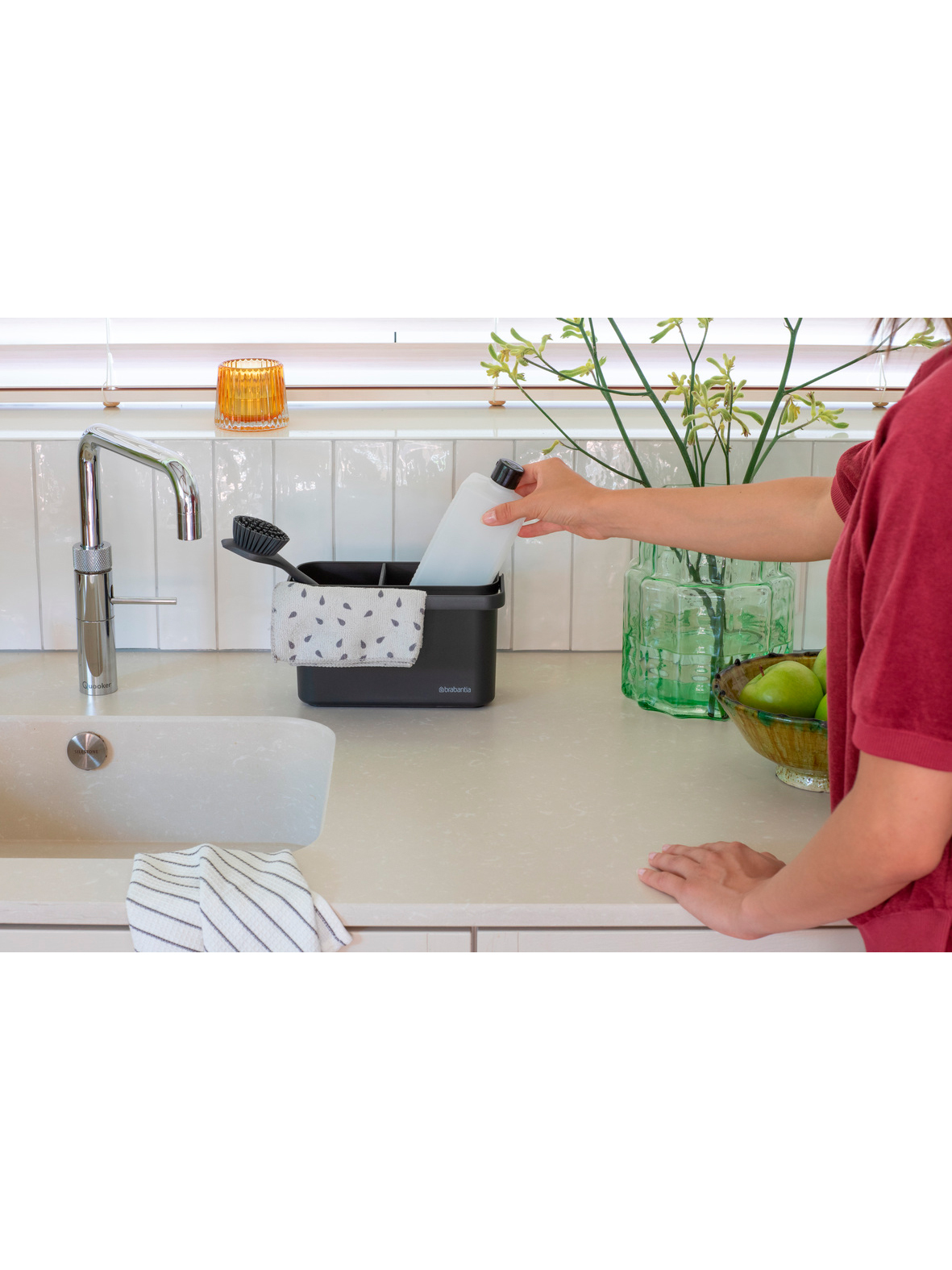 Органайзер для уборки SinkSide, Темно-серый, арт. 233302 - фото 6