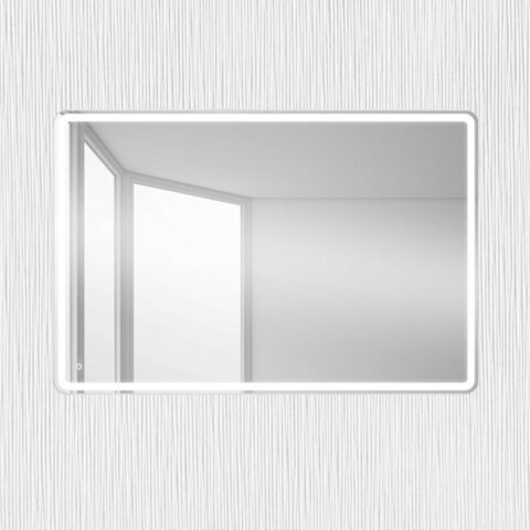 BelBagno SPC-MAR-600-800-LED-TCH Зеркало с встроенным светильником и кнопочным выключателем