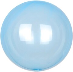 К Deco Bubble (Бабл), 18''/46 см, Кристалл, Синий, Голубой спектр, 1 шт.