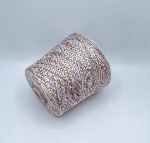Бобинная пряжа (пр.Италия).art-MIMI 500/100гр, 85%Бамбук 15%Шелк , цвет-Жемчуг,мультиколор, арт.27694