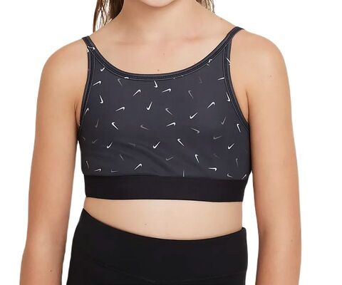 Теннисный бюстгальтер детский Nike Dri-Fit Trophy Light-Support Sports Bra - black/white