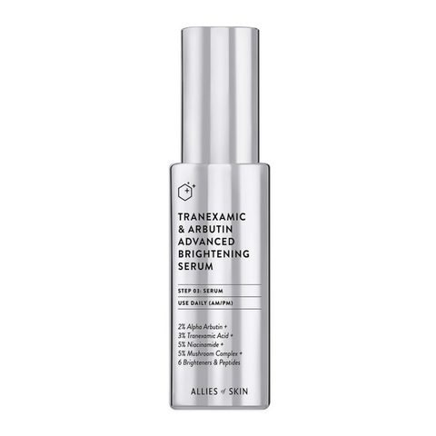 ALLIES OF SKIN Осветляющая сыворотка с транексамовой кислотой и арбутином Tranexamic & Arbutin Advanced Brightening Serum 30мл