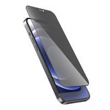 Защитное стекло 0,33 мм на весь экран 9H Hoco A21 для iPhone 12 Mini (Антишпион) (Черная рамка)