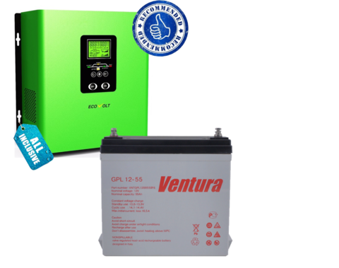 Комплект ИБП ECOVOLT TERMO 312+VENTURA GPL 12-55