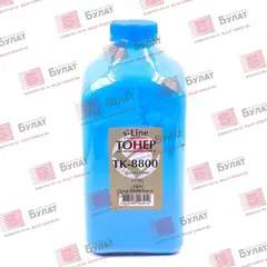Тонер с девелопером БУЛАТ s-Line TK-8800 для Kyocera ECOSYS P8060 (Голубой, банка 300 г)
