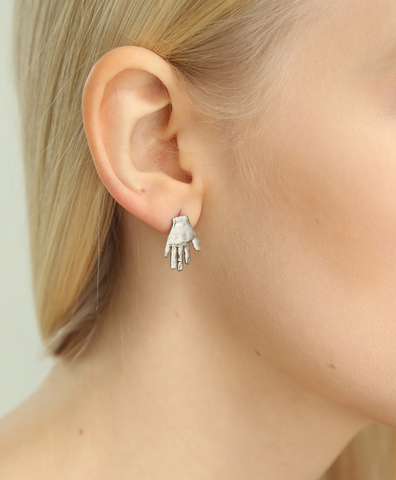 Серьги A SACRED HAND silver