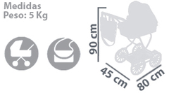 DeCuevas Коляска с сумкой серии Романтик, 90 см (80225)