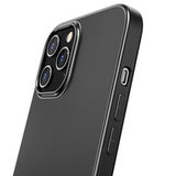 Силиконовый чехол Mat матовый Hoco “Fascination series”для iPhone 12, 12 Pro (6.1") (Черный)