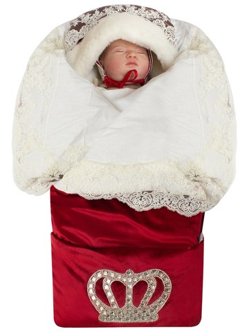 Красный конверт "Императорский" с кружевом