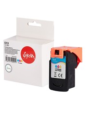 Струйный картридж Sakura 2971B007 (513 Color) для Canon PIXMA MP230, MP240, MP250, MP252, MP260, MP270, MP272, MP280, MP282, MP480, MP490, MP492, MP495, MP499, MX320, MX330, MX340, MX350, MX360, MX410, MX420, IP2700, IP2702, водорастворимый тип черни