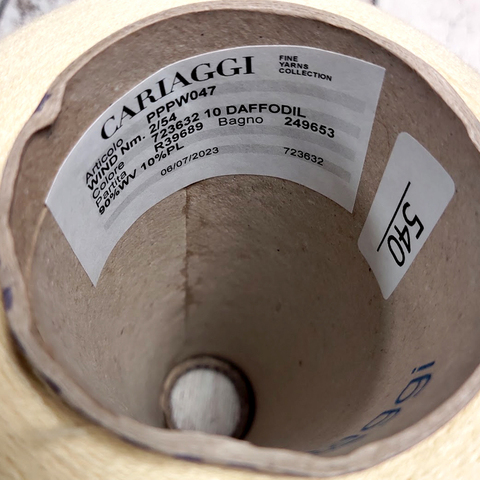 Стрейчевый меринос CARIAGGI / WIND 2/54 желтый