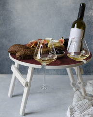 Складной столик для вина, винного оттенка, фото 1