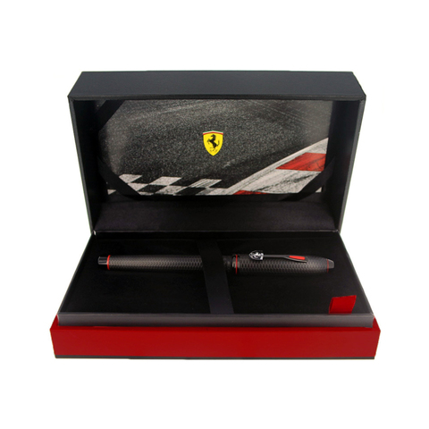 Ручка-роллер Cross Townsend, Ferrari Brushed Black Etched Honeycomb Pattern/Black PVD (FR0045-58)