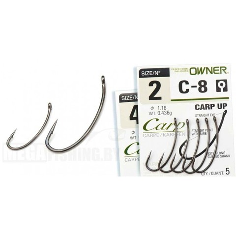 53268 С-8 № 2 Крючки OWNER Carp Up/ продажа от 5 уп.