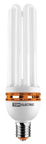 Лампа энергосберегающая КЛЛ-5U-85 Вт-2700 К–Е40 (90х340 мм) TDM
