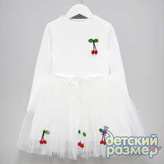 Платье «вишенки» (лапша) 98-104