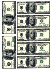 Печать на съедобной бумаге. Доллары