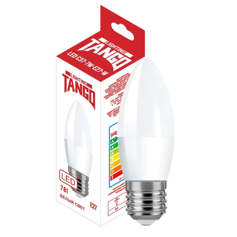 Лампа Светодиодная 1003945 TANGO LED C37-7W-E27-4000