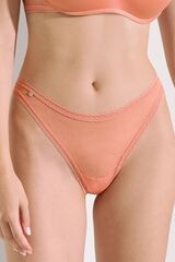 Трусы бразилиана с высоким вырезом бедра LISCA HONEY 62577_Абрикосовый пастельный