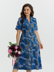 4536 Халат на пуговицах