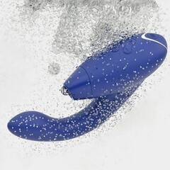 Cтимулятор клитора и точки G Womanizer DUO 2, синий