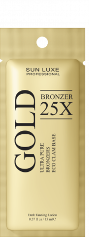 Крем для солярия для подготовленной кожи Gold Bronzer Sun Luxe 15мл