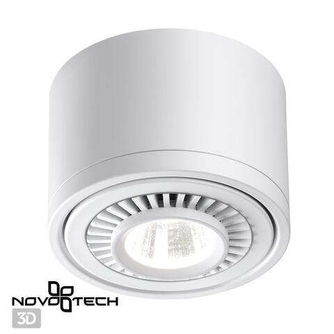 358811 OVER NT21 151 белый Накладной светодиодный светильник IP20 LED 9W 770Лм 4000K 220V GESSO