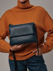 Сумка на плечо кросс-боди Deboro 31069 синяя волна