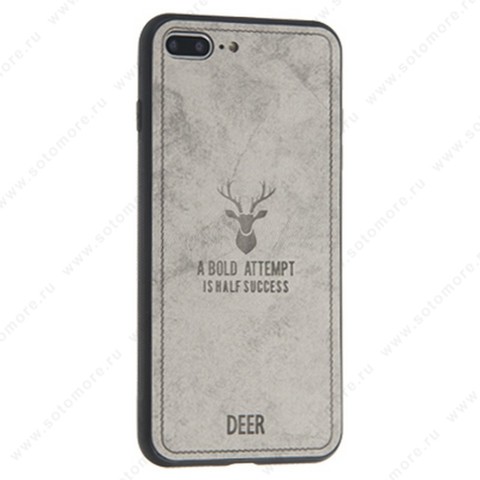Накладка для Apple iPhone 8 Plus/ 7 Plus DEER серый