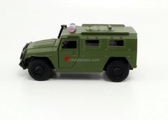 GAZ-2330 Tiger military khaki Technopark 1:43