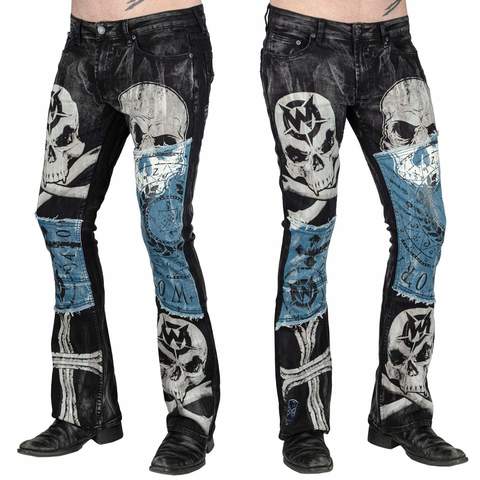 Wornstar | Джинсы мужские CATACOMBS PANTS W148 полубоком