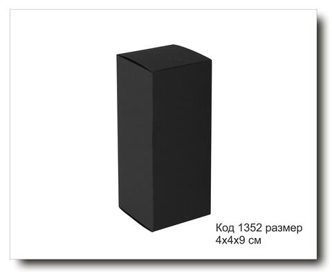 Коробочка Код 1352 размер 4х4х9 см черный картон