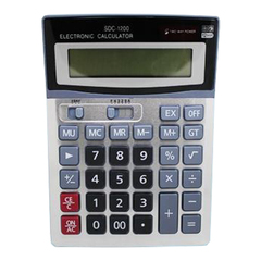
          Калькулятор настольный Basir 12 Bit, LCD, 19.2*14.8*3.3 см, серый