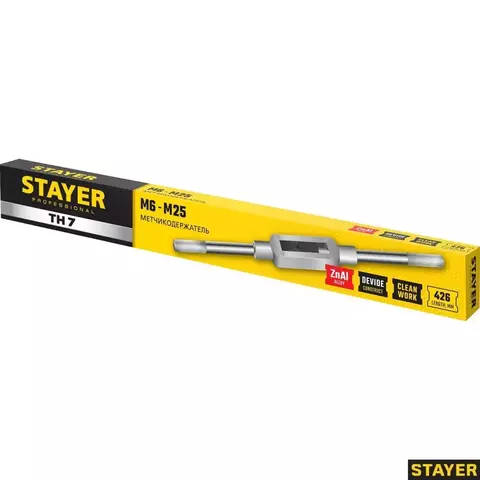 STAYER TH7 для М6-М25, L=415 мм, Метчикодержатель, Professional (28035-7)