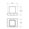 Art&Max AM-E-3968-MB PLATINO AM-E-3968-MB Держатель стакана, черный матовый