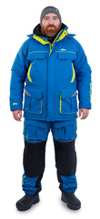 Зимний костюм для рыбалки Камчатка 2020 -45 (таслан, т.синий-лайм) GRAYLING