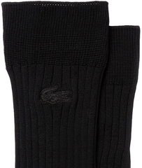 Носки теннисные Lacoste Men's Ribbed Cotton Blend Socks - 1 para/black