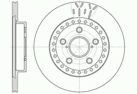 Диск тормозной вентилируемый G-brake  GR-02259
