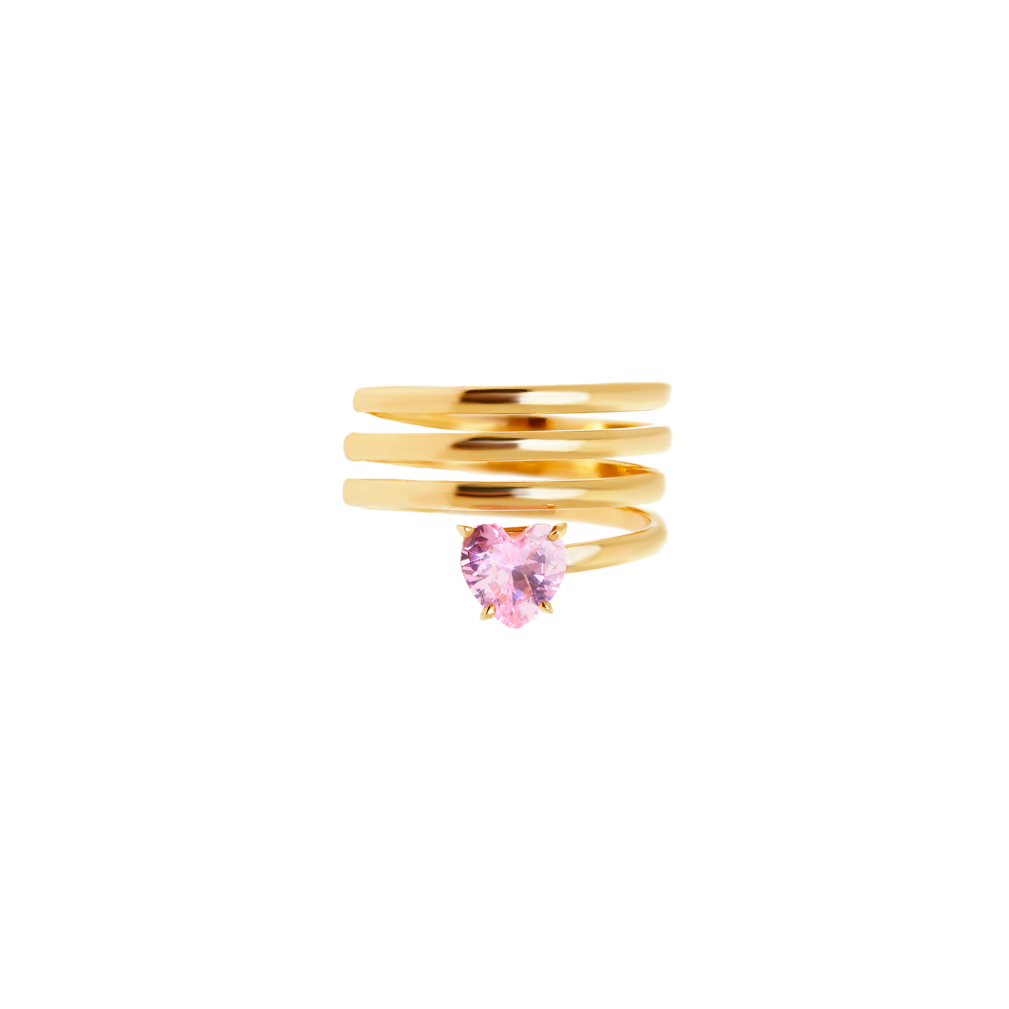 VIVA LA VIKA Кольцо Entwined Heart Ring – Pink viva la vika кольцо shiny heart ring – pink