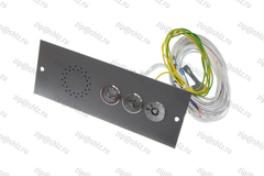 Пост вызывной врезной в сборе, круглые кнопки, белая подсветка, шлифованная нержавеющая сталь, УПЭ-Р-05 пожарное исполнение 1, ПЛВ14-Н1А1101ЩУ3П, 0411ЕХ.12.00.300СН-02