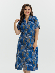 4536 Халат на пуговицах