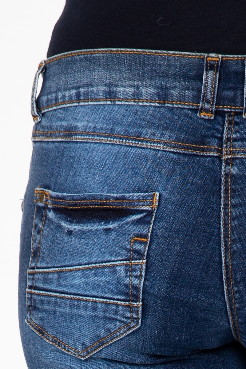 Фото джинсы для беременных MAMA`S FANTASY, зауженные, легкий эластичный деним от магазина СкороМама, синий, размеры.