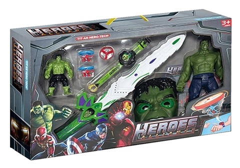 Набор ХАЛ+маска+меч+часы+стреляет, 42*63