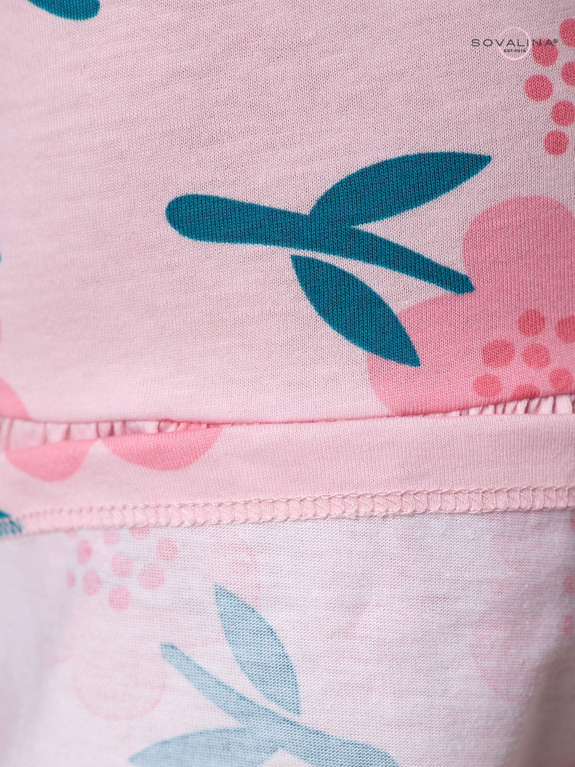 Платье Моана незабудки на пудре