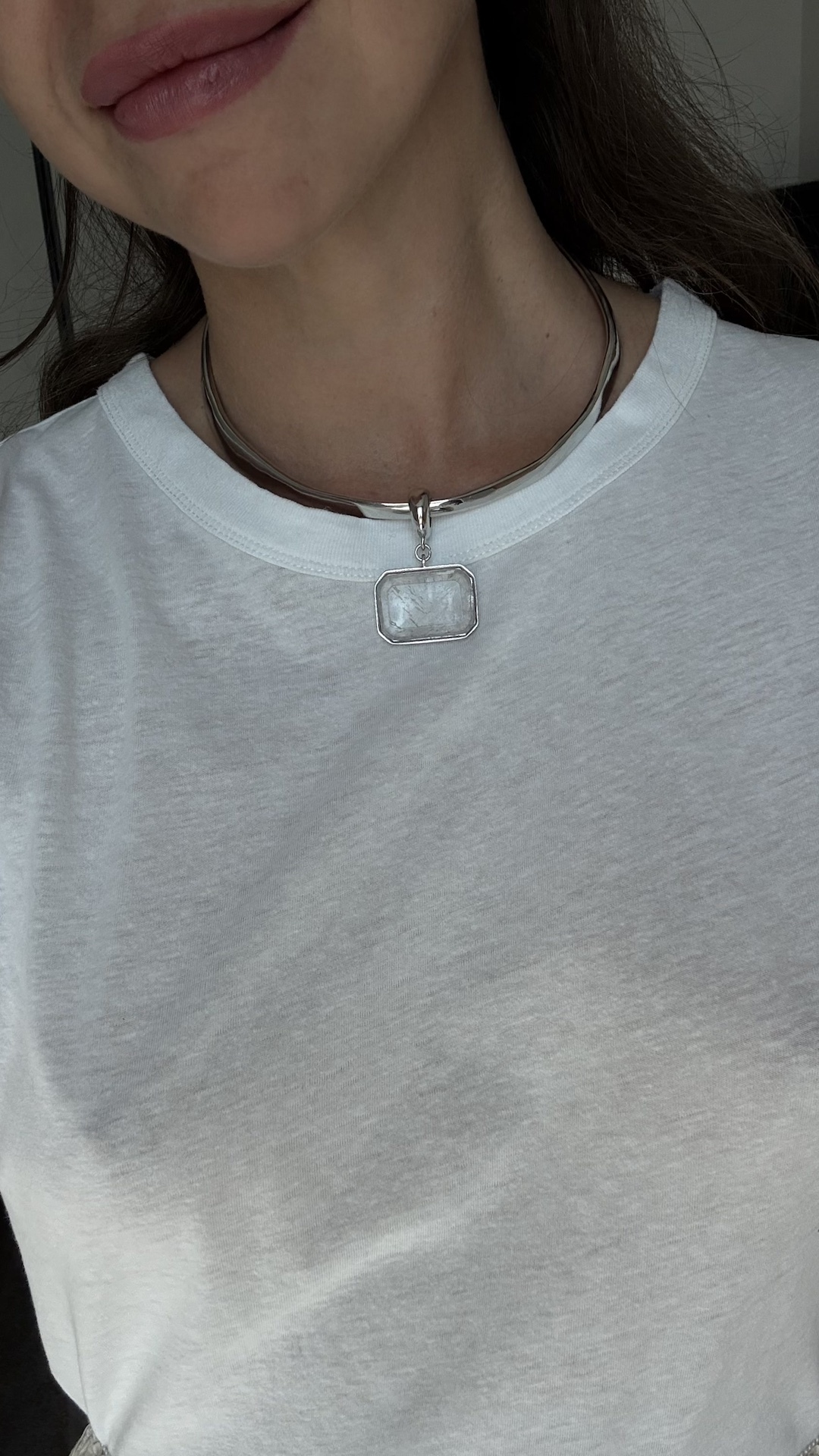 Чокер с подвеской из кварца PREMIUM QUALITY