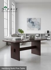 Стол кухонный, 120х80х75, Гамбург, обеденный, деревянный, коричневый, Dipriz