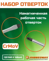 Jonnesway D20T06S Набор отверток стержневых TORX® FULL STAR, 6 предметов 48715