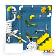 Интерактивная стена для школы «Умный лабиринт», 2,59×2,02×0,5 м