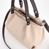 Сумка Саломея 607 леар бежевый + шоколад